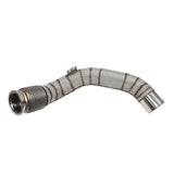 BMW S63 (F90 M5, F91/F92/F93 M8) CATLESS DOWNPIPES WITH HEAT-SHIELD