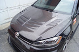 VOLKSWAGEN GOLF (GTI R MK7/7.5) VRS-STYLE CARBON FIBER HOOD